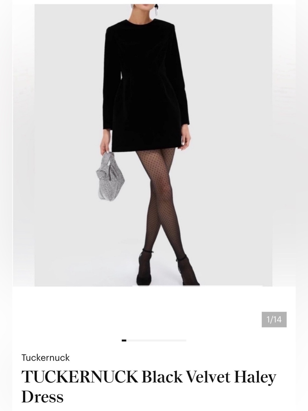 Tuckernut Haley Velvet Long-Sleeve Mini Dress